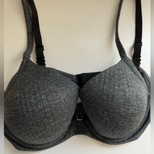 Hot pink and gray bra. 34 C and 36 C